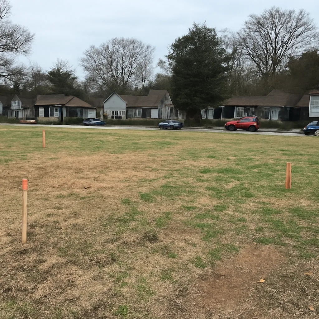 Cleared vacant residential lot for sale in Decatur, Georgia