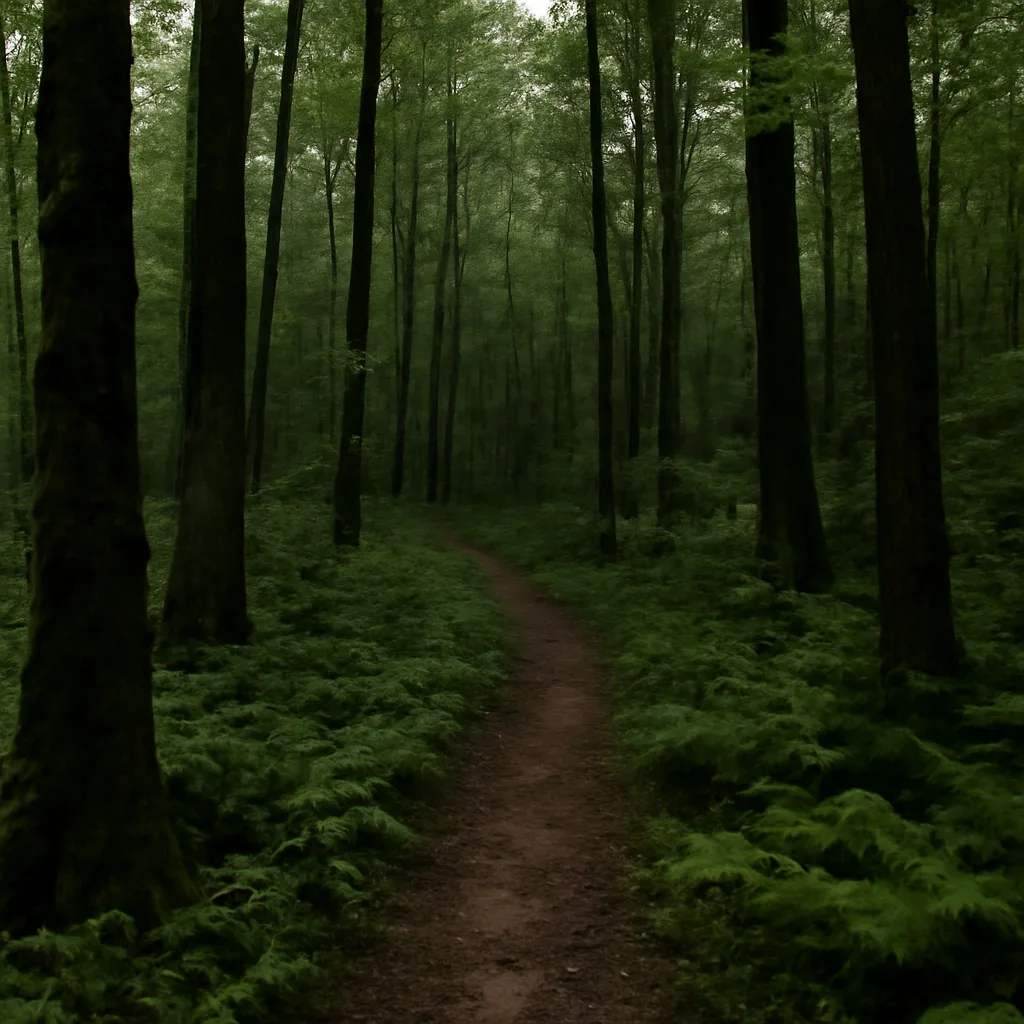 Wooded forest parcel in Gainesville, Georgia